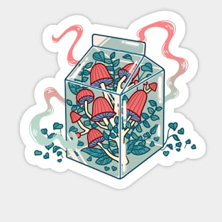 Mushroom box Sticker